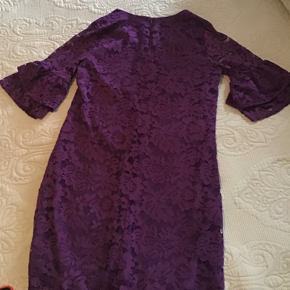 Purple Lace Dress - Picture 6 of 8